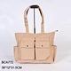 nylon tote bag with compartments